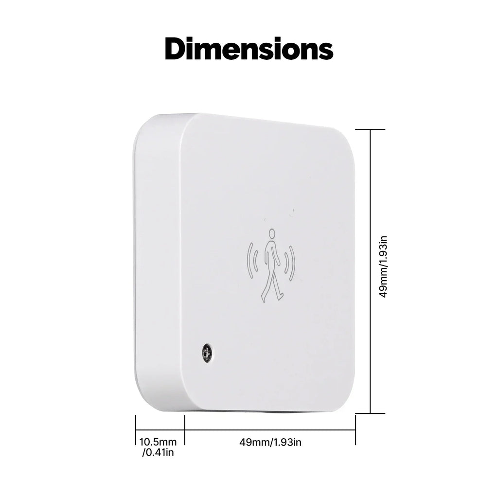 MOES Tuya WiFi/ZigBee Smart Human Presence Sensor Motion Motionless Detection Light Luminance Sensor Wired, App Notification